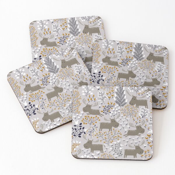 Item preview, Moose Forest Pattern designed and sold by space-kitten.