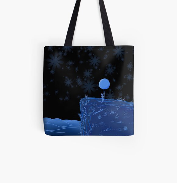 Where would I run to? Where would I hide? Bolsa estampada de tela