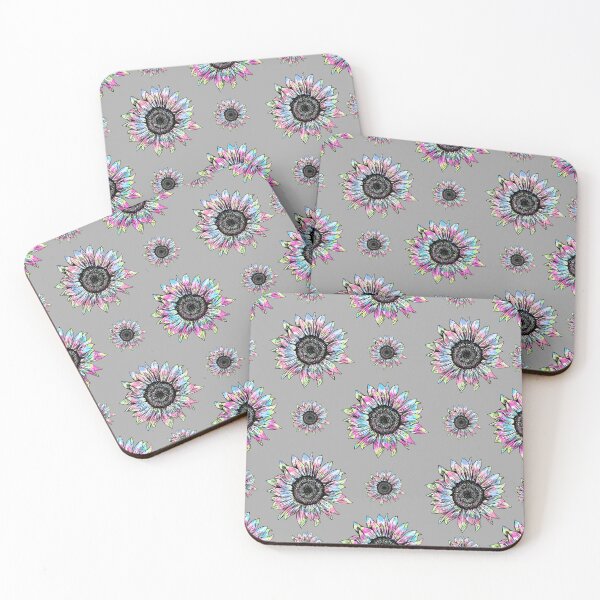 Item preview, Tie Dye Colorful Sunflowers Pattern - Gray  designed and sold by MysticMagpie.