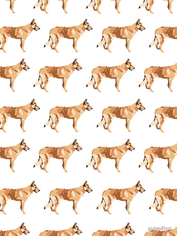 Thumbnail 5 of 5, iPhone Case, Spring Green Collie White Pattern designed and sold by pupsofnyc.