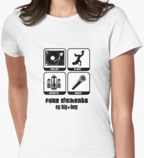 Four Elements of Hip-Hop Women's Fitted T-Shirt
