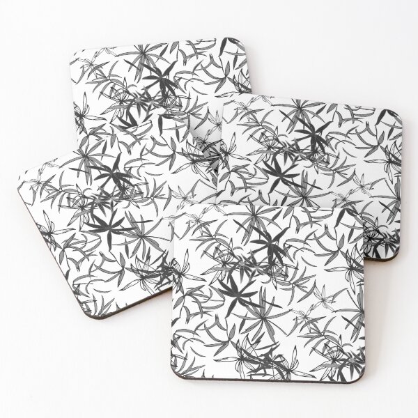 Item preview, Monochrome Botanical Floral Leaves designed and sold by artworkbyrihen.