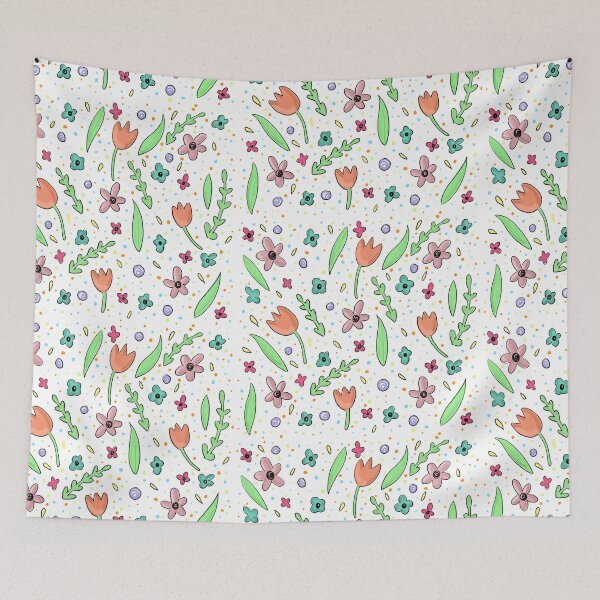 Item preview, Flower Nature Pattern Illustration designed and sold by ravenmandyshop.