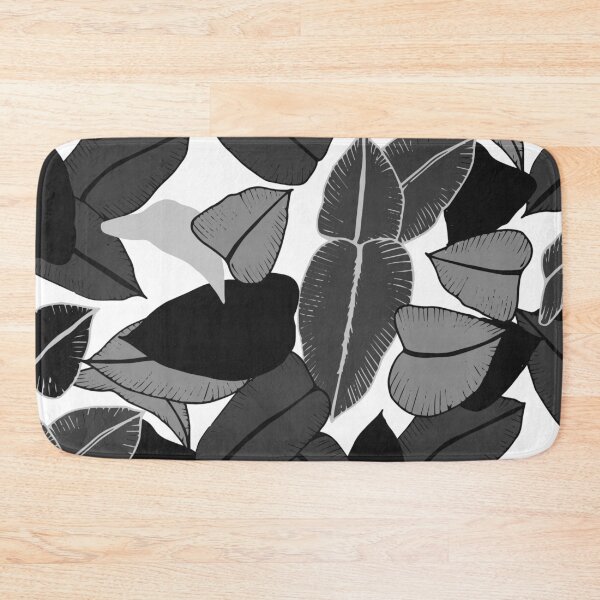 Item preview, Monochrome Botanical Floral Leaves designed and sold by artworkbyrihen.
