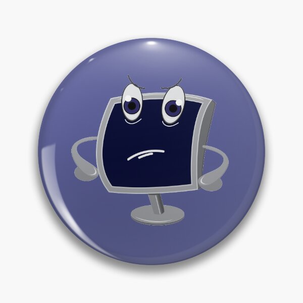 Artikelvorschau, Graues Computerlogo, Druck, entworfen und verkauft von undinam84.