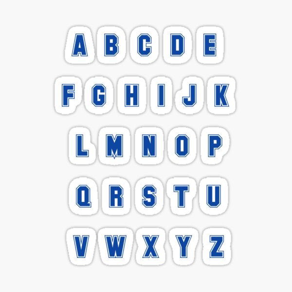 Rainbow Small San Serif Block Font Glitter Letter Stickers - (76 pcs