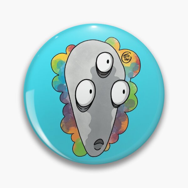 Item preview, Alien Head in the Clouds by shellyphilart designed and sold by shellyphilArt.
