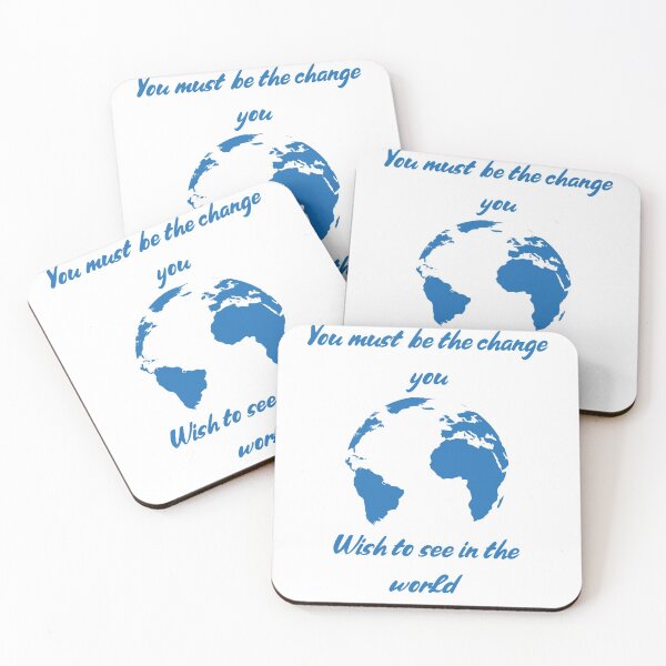Item preview, You must be the change you wish to see in the world,Mens Women Ladies Gift designed and sold by abdelhak2005.