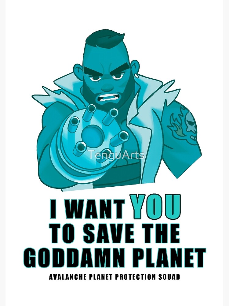 Barret Wallace Wants You for Avalanche T-Shirt Essential T-Shirt for Sale by jlaser