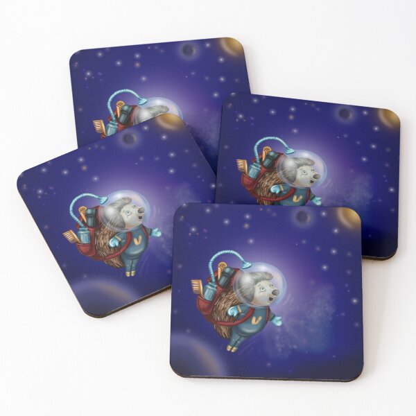 Item preview, hedgehog in the suit in space designed and sold by undinam84.