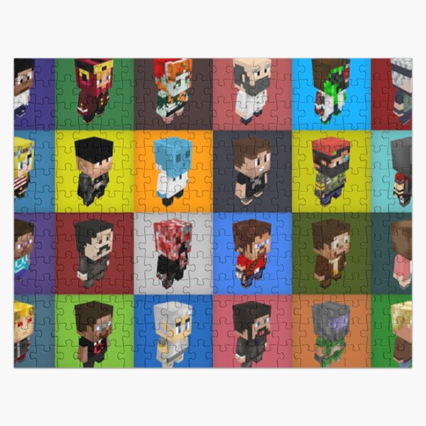 The Button | Hermitcraft pattern Jigsaw Puzzle