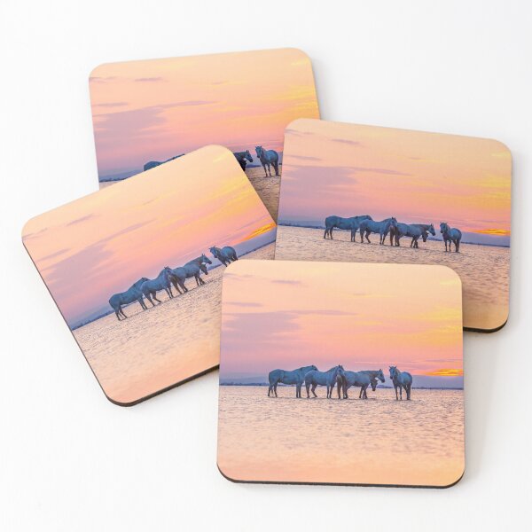 Item preview, Camargue Horses in sunrise 2 designed and sold by Vargulich.