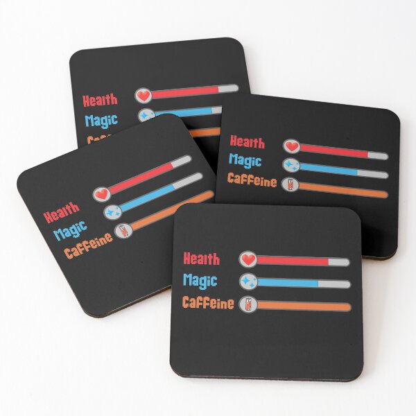 Item preview, Health Magic Caffeine Status Bar designed and sold by AdventurePrints.