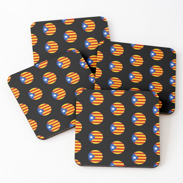 Item preview, Catalonia Estelada mouth mask black face designed and sold by nyco.