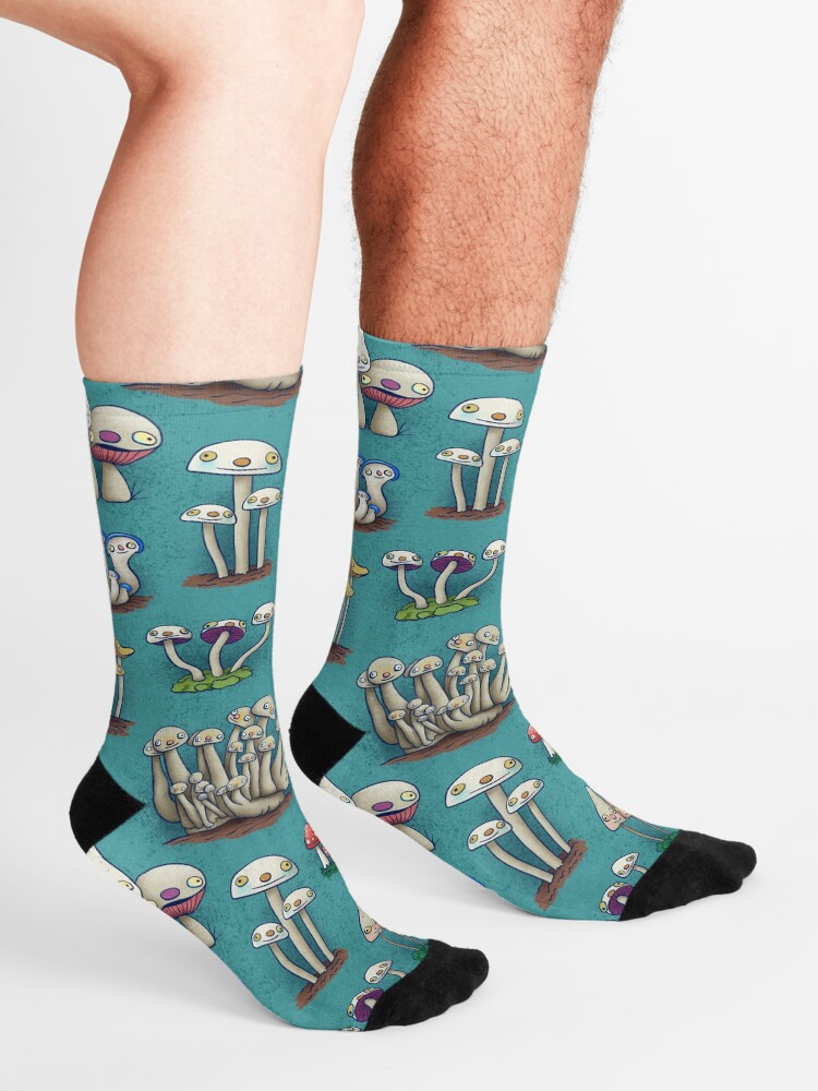 Alternate view of Mushies in Mushville Socks