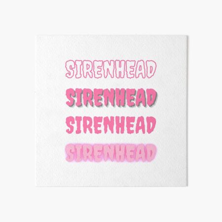 Siren Head Art Board Prints Redbubble - pink purple star hoodie girlsbs roblox