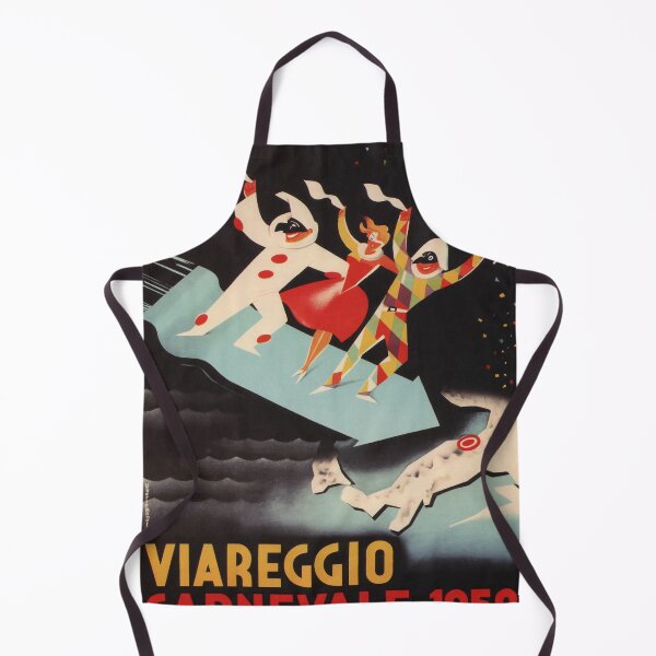 Item preview, Viareggio 1950 retro poster designed and sold by CorasPosters.