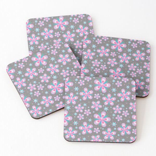 Item preview, Seamless Pink Flowers Pattern designed and sold by mtidesigns.