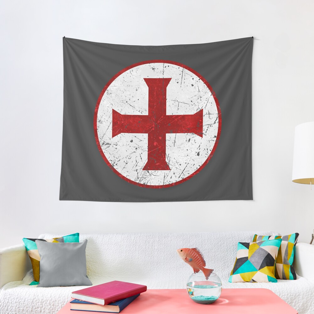 Crusader Cross Flag Tapestry For Sale By Quark Redbubble