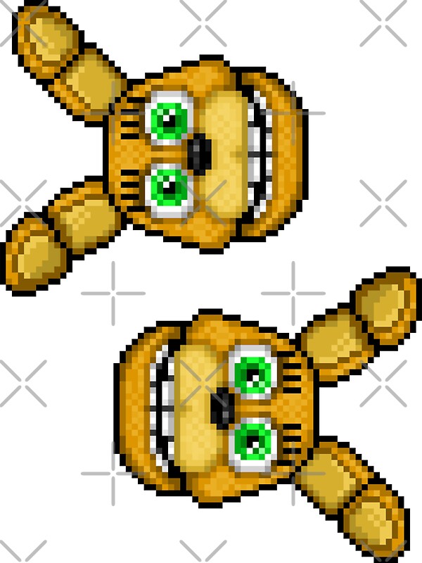 Adventure Spring Bonnie Fnaf World Pixel Art Stickers By Geeksomniac Redbubble 4492