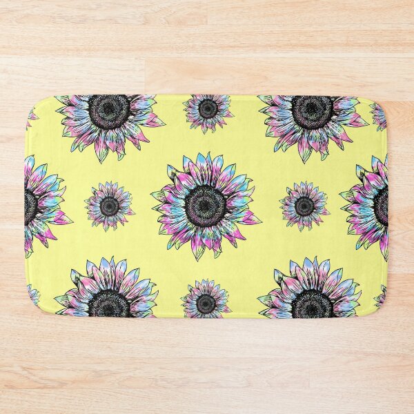Item preview, Tie Dye Colorful Sunflowers Pattern - Pastel Yellow designed and sold by MysticMagpie.