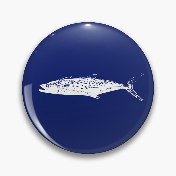 Item preview, Spanish Mackerel White Print designed and sold by designsasstultd.