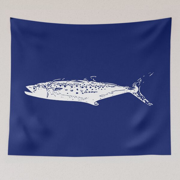 Item preview, Spanish Mackerel White Print  designed and sold by designsasstultd.