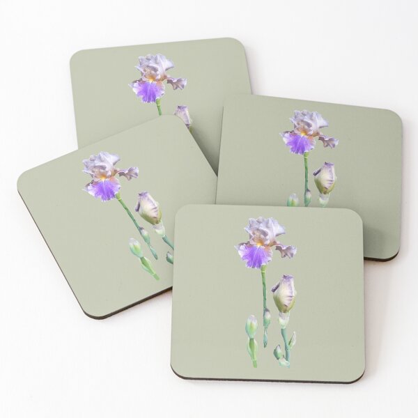 Item preview,  Iris  flag with green background designed and sold by OllieandQuinn.