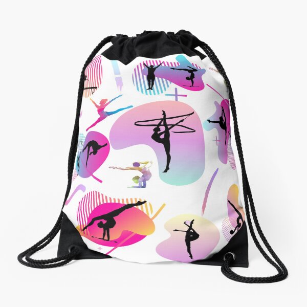 Gymnastics print Drawstring Bag