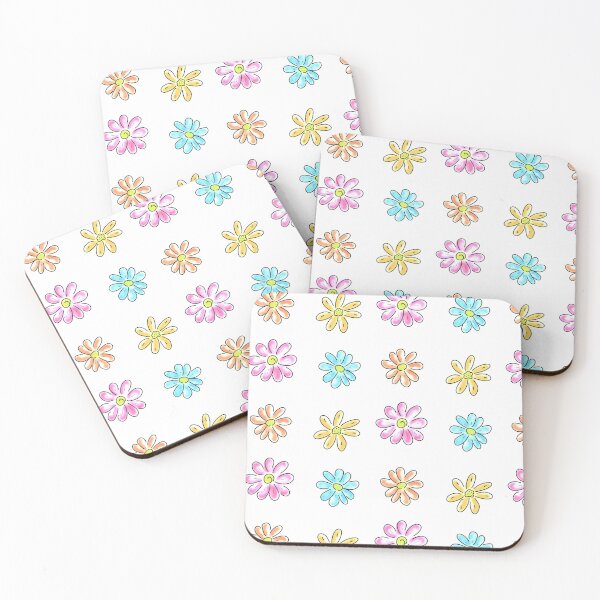 Item preview, Hand Drawn Flower Pack / Pattern (4-ct) designed and sold by JmirameDesigns.
