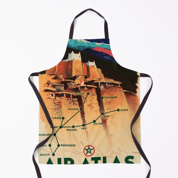 Item preview, Air Atlas retro poster designed and sold by CorasPosters.