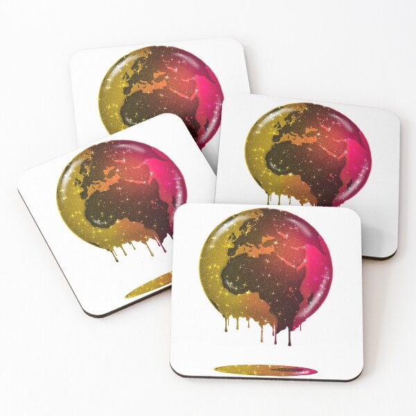 Item preview, Pink Yellow Earth Planet Dripping Chocolate Popsicle designed and sold by Jolly-Yosei.