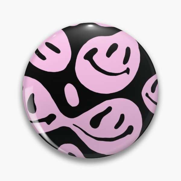 Item preview, pink distorted smiley faces designed and sold by chloe j.