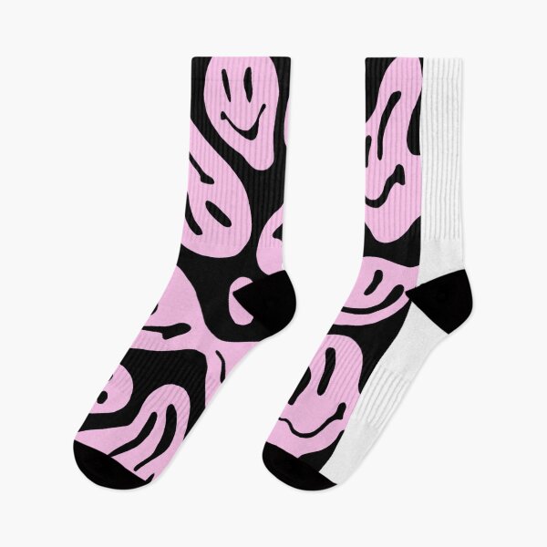 Item preview, pink distorted smiley faces designed and sold by chloe j.
