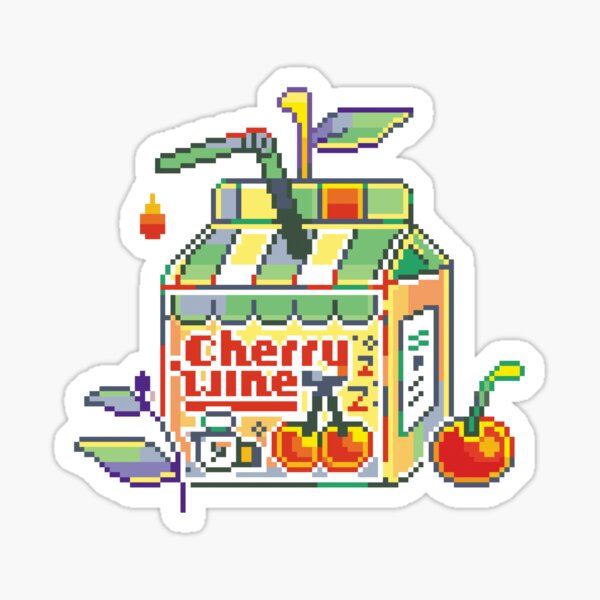 gulliver cherry box wine Sticker