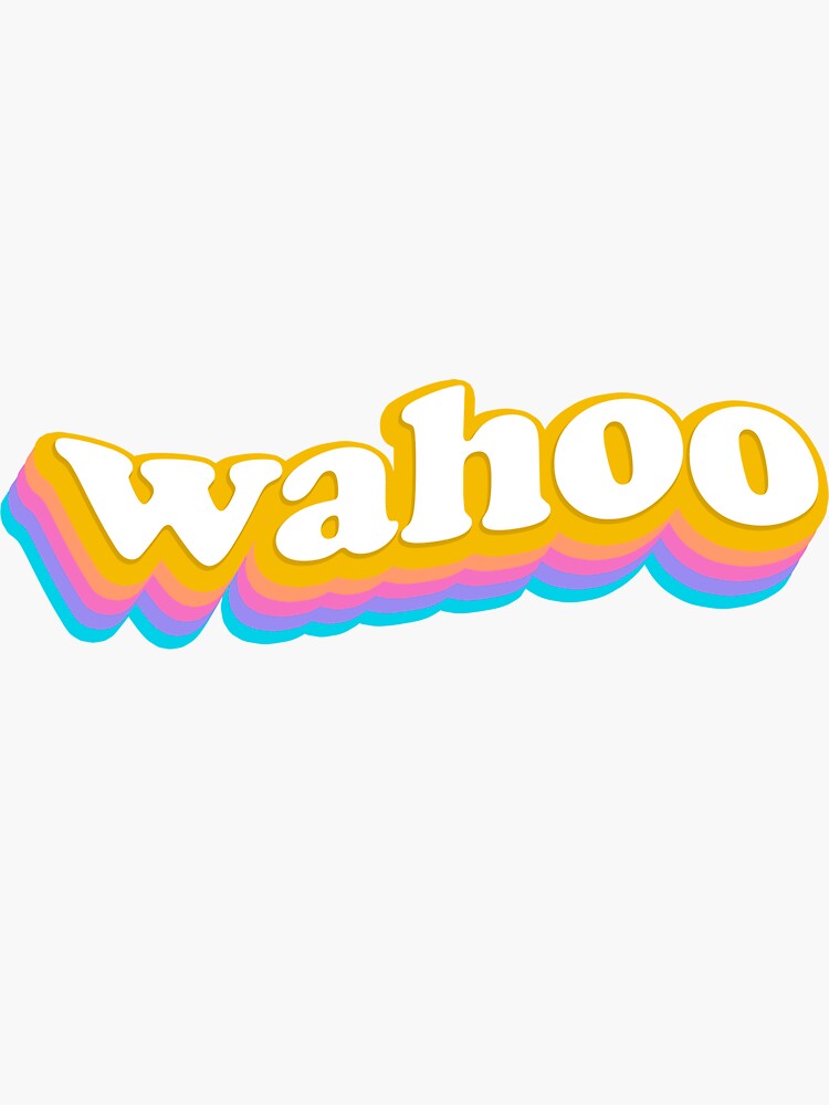 "Wahoo" Sticker by dehddraws | Redbubble