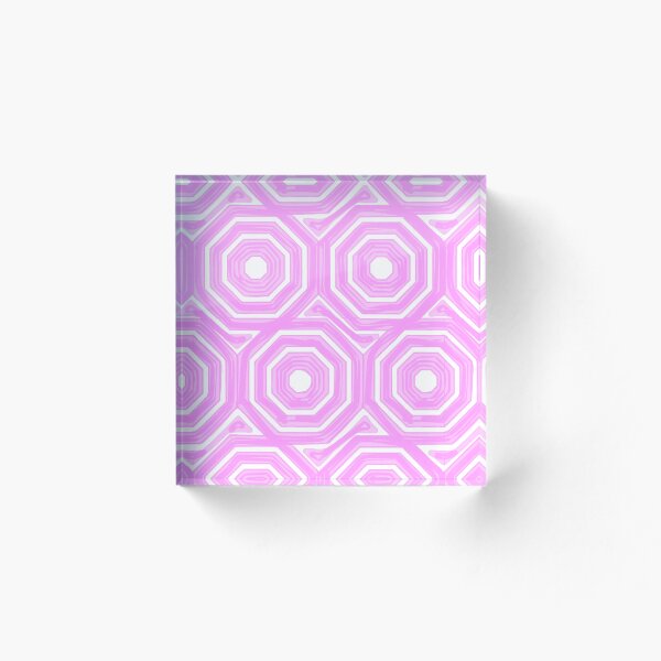 Item preview, Pink Abstract Octagona Pattern Print designed and sold by MCMXCV-PROJECT.