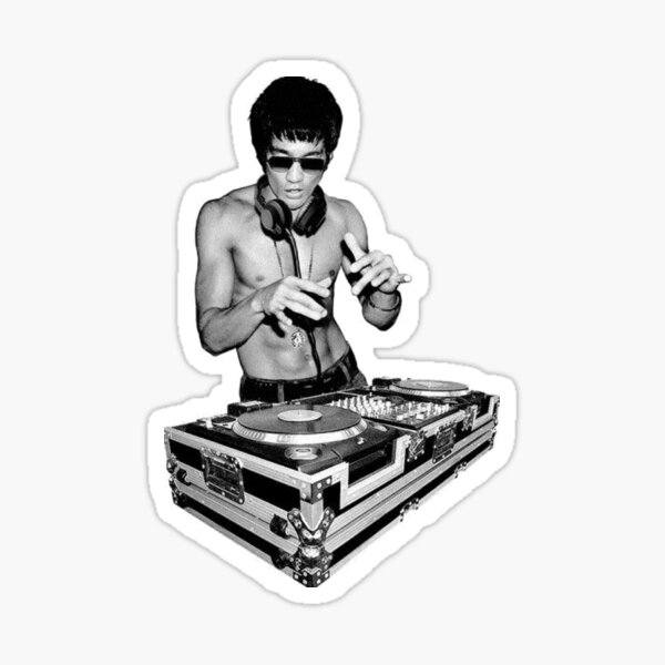 bruce lee dj Sticker