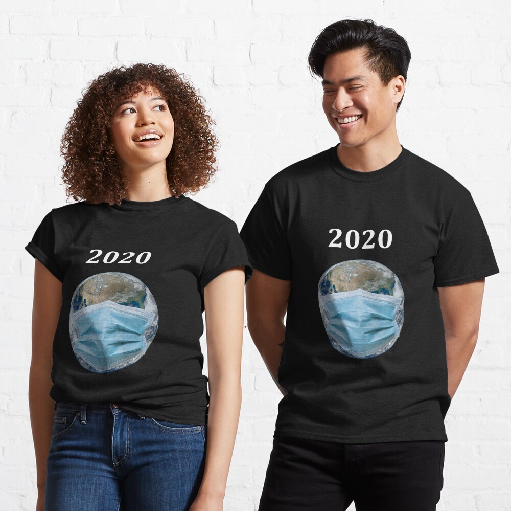 Year 2020 Pandemic World Mask Classic T-Shirt