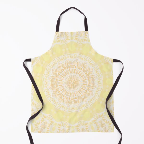 Item preview, Soft Yellow Kaleidoscope Mandala designed and sold by Julie Erin Designs.