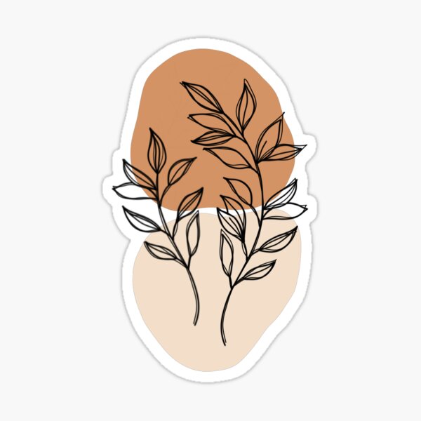 Boho Leaves Sticker