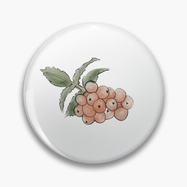 Item preview, Rowan Berries Illustration in Watercolor designed and sold by Regan Ralston.