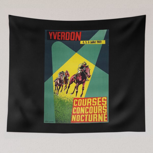 Aperçu de l'œuvre Yverdon poster retro créée et vendue par CorasPosters.