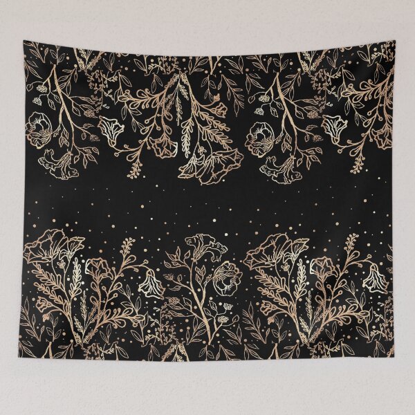 Item preview, gold flowers  designed and sold by greeneyedigital.