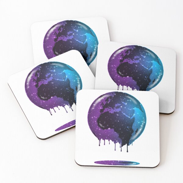 Item preview, Purple Blue Earth Planet Dripping Chocolate Galaxy designed and sold by Jolly-Yosei.