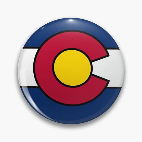Item preview, Colorado state outline with flag designed and sold by okunicka.