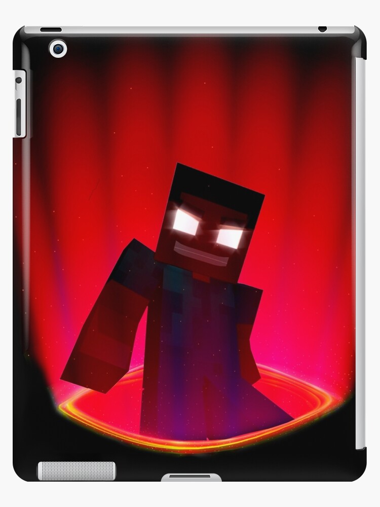 Halloween Herobrine Minecraft Portal Ipad Case Skin By Infdesigner Redbubble - roblox herobrine skin a glitch to get robux