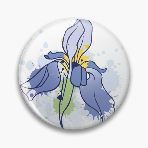 Aperçu de l'œuvre Une belle image d'une fleur d'iris avec des taches créée et vendue par Olena Ambrosova.