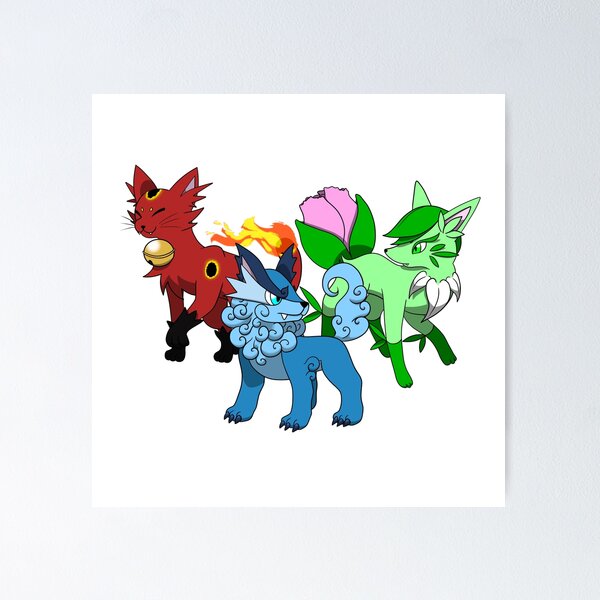 Item preview, Bakoneko, Okurinu & Kitsunari designed and sold by Snowwhitewolfos.