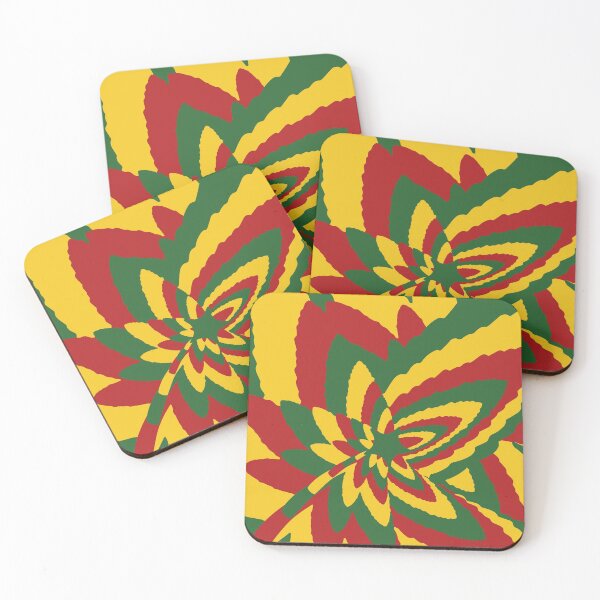 Item preview, Trippy star centered rasta leaf designed and sold by DESPERATEANDY.